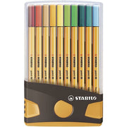 Set of Felt Tip Pens Stabilo Point 88 Case