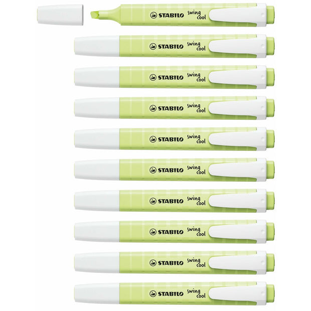 Fluorescent Marker Stabilo Swing Cool Lime green (10)