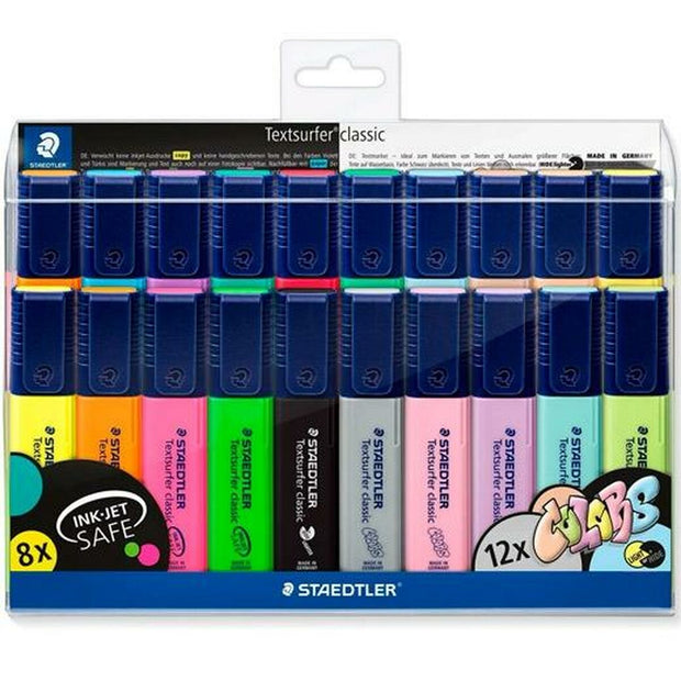 Fluorescent Marker Set Staedtler Textsurfer Classic Multicolour 20 Pieces