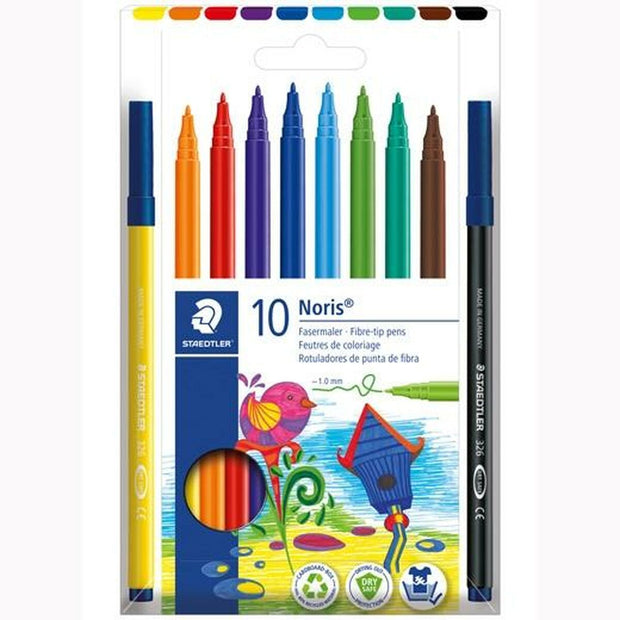 Set of Felt Tip Pens Staedtler Noris 326 Multicolour 10Units