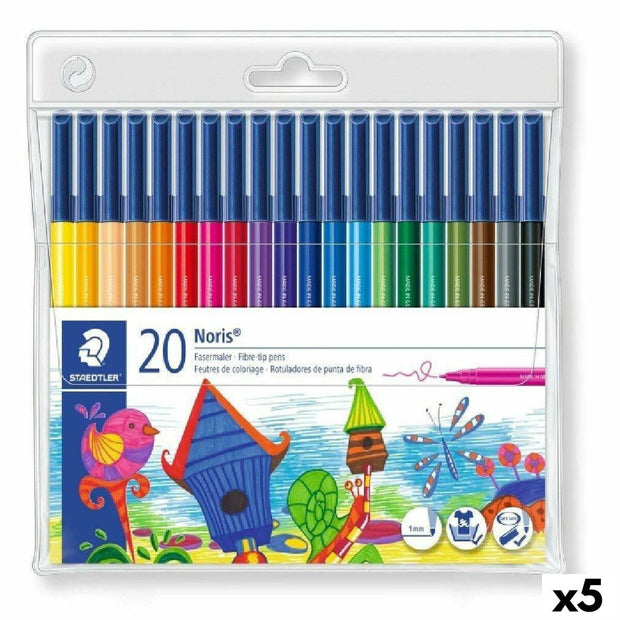 Set of Felt Tip Pens Staedtler Noris Club Multicolour 5 Units
