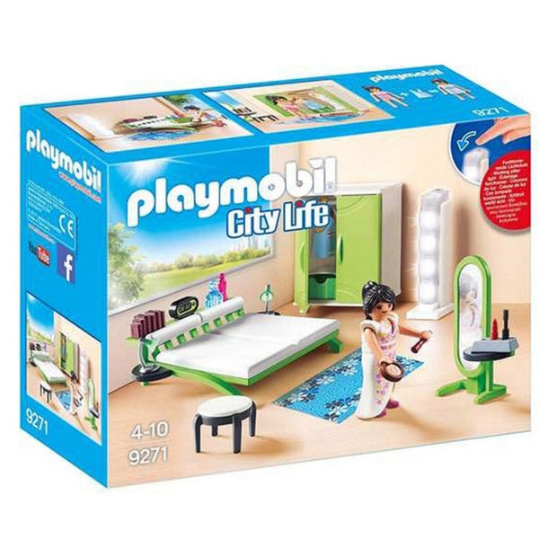 Playset City Life Home Bedroom Playmobil 9271 (21 pcs) Room