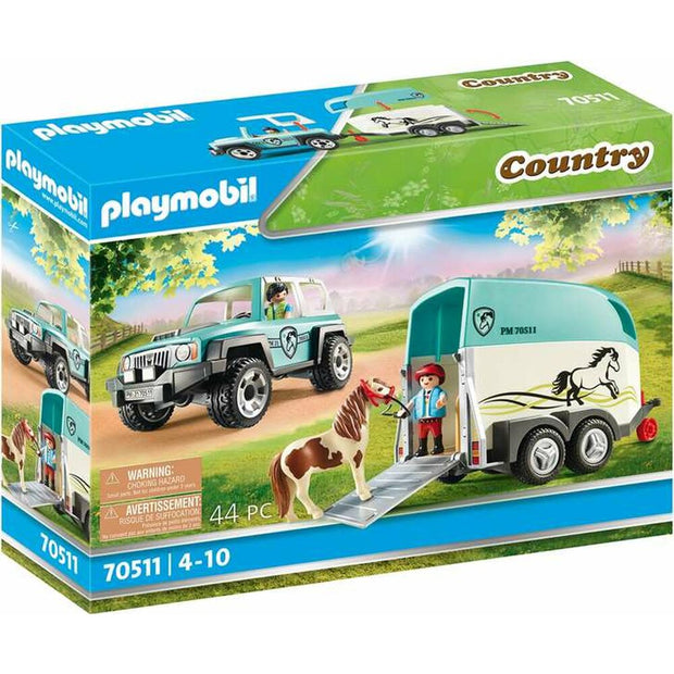 Playset Playmobil Country Pony Trailer 70511 (44 pcs)