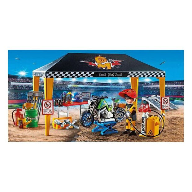 Playset Stuntshow Garage Playmobil 70552 (49 pcs)