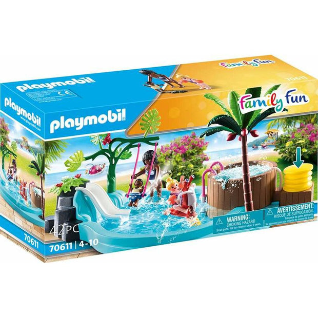 Playset Playmobil Family Fun Children's pool 70611 (42 pcs)