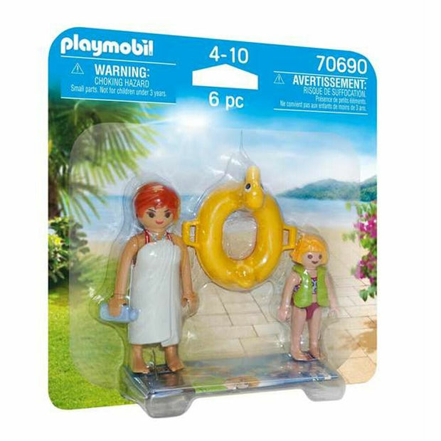 Playset Playmobil Swimmer Float 70690 (6 pcs)