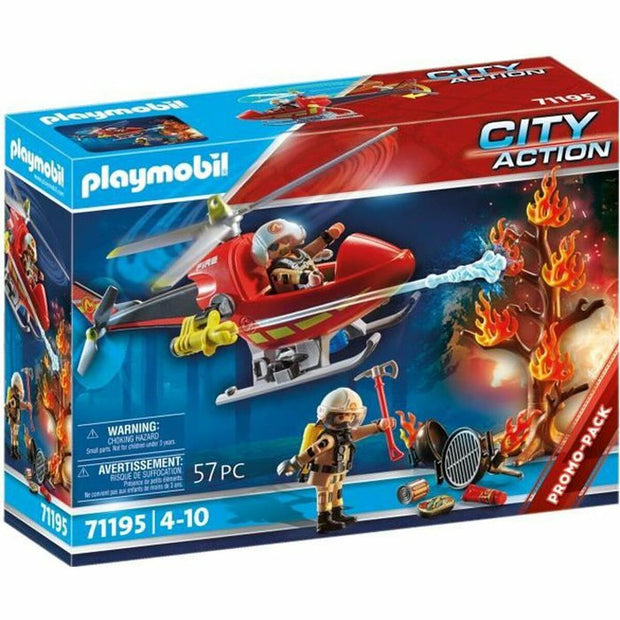 Vehicle Playset Playmobil 71195 Helicopter 57 Pieces