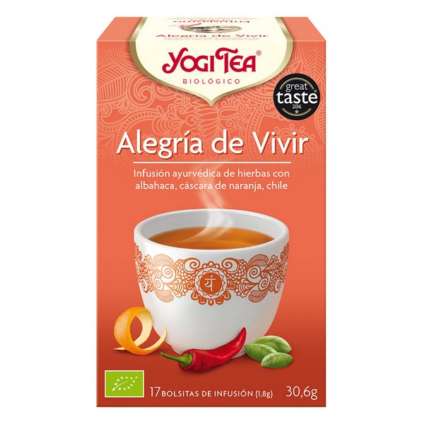 Infusion Yogi Tea Alegria de vivir (17 x 1,8 g)