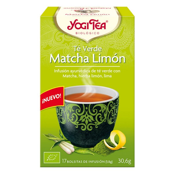 Grüner Tee Yogi Tea Matcha Zitronengelb (17 x 1,8 g)