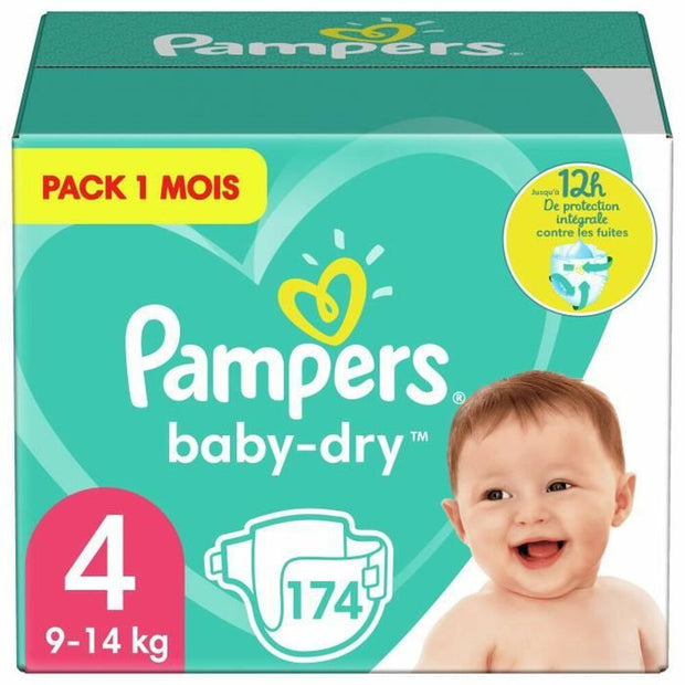 Disposable nappies Pampers Baby-Dry 4 (174 uds)