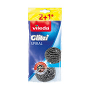Scheuerschwamm Vileda 3 Stücke Grau Edelstahl