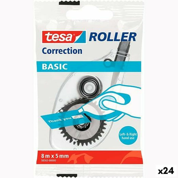 Correction Tape TESA Basic White 24 Units (5 mm x 8 m)
