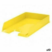 Set of organiser trays Esselte Europost Opaque Yellow 10Units