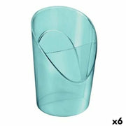 Pencil Case Esselte Transparent Blue polystyrene (6 Pieces)
