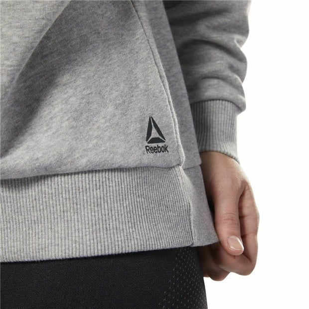 Damen Sweater ohne Kapuze Reebok Terry Crew Hellgrau