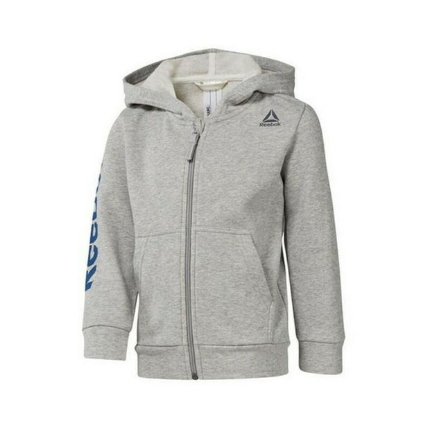 Jungen Sweater mit Kapuze Reebok B Elem Fz Hdy Grau