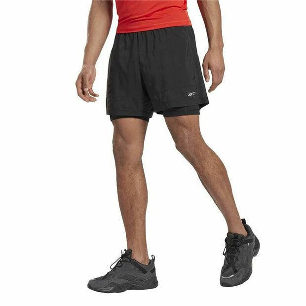 Herren-Sportshorts Reebok Running Essentials Schwarz
