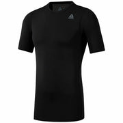 Herren Kurzarm-T-Shirt Reebok  SS SLD COMP DP6163 Schwarz (XS)