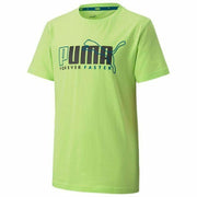 Kurzarm-T-Shirt für Kinder Puma  ALPHA GRAPHIC TEE 583188 grün (6 Jahre)