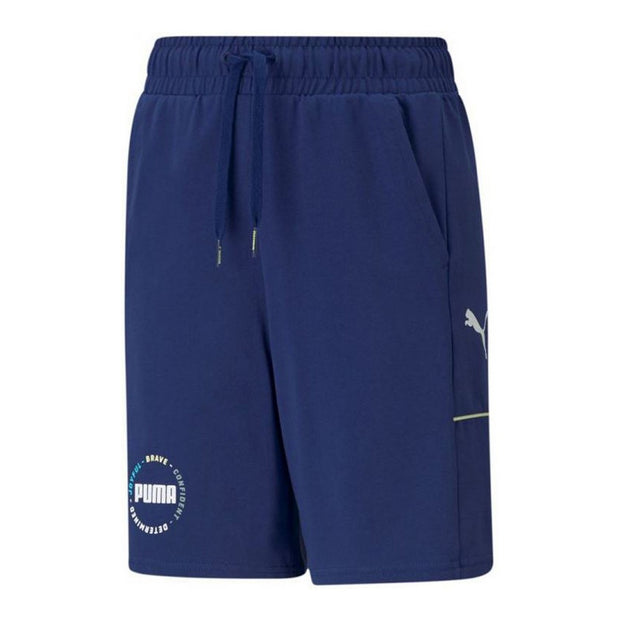Trainingshose für Kinder Puma Alpha Blau Herren
