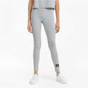 Sporthose Damen Puma Essentials Logo Hellgrau