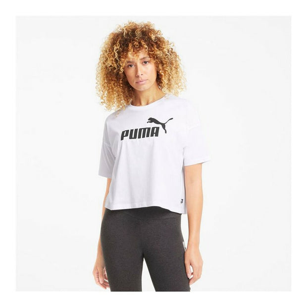 Damen Kurzarm-T-Shirt Puma Essentials Weiß