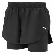 Sport Shorts Puma Damen Schwarz 2-in-1