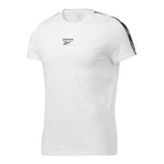 Herren Kurzarm-T-Shirt Reebok Essentials Tape Weiß