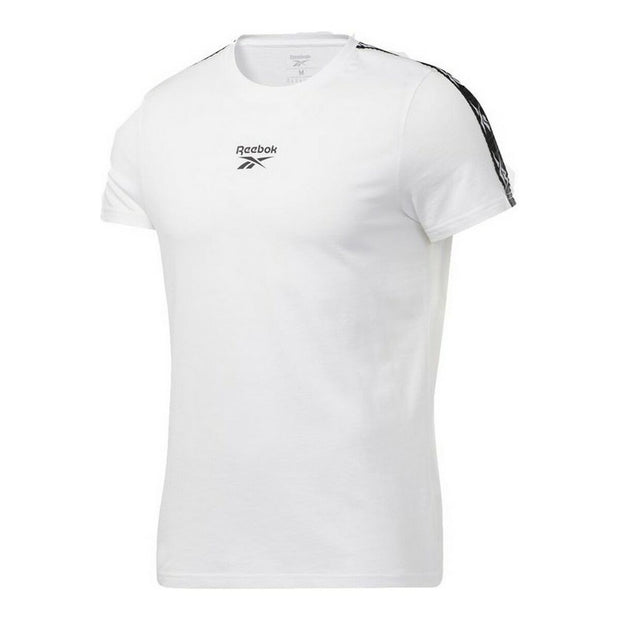 Herren Kurzarm-T-Shirt Reebok Essentials Tape Weiß