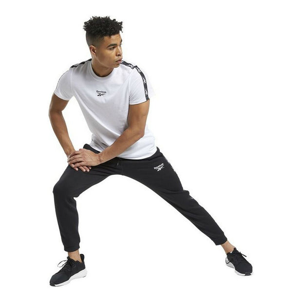 Herren Kurzarm-T-Shirt Reebok Essentials Tape Weiß