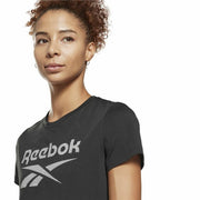 Damen Kurzarm-T-Shirt Reebok Workout Ready Supremium Schwarz