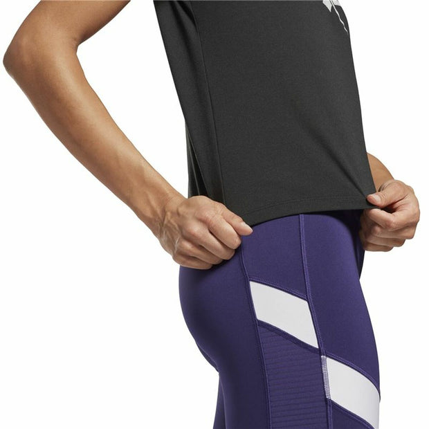 Damen Kurzarm-T-Shirt Reebok Workout Ready Supremium Schwarz