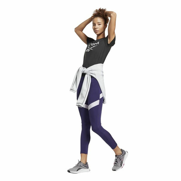 Damen Kurzarm-T-Shirt Reebok Workout Ready Supremium Schwarz
