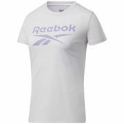 Damen Kurzarm-T-Shirt Reebok Workout Ready Supremium Purpur Weiß