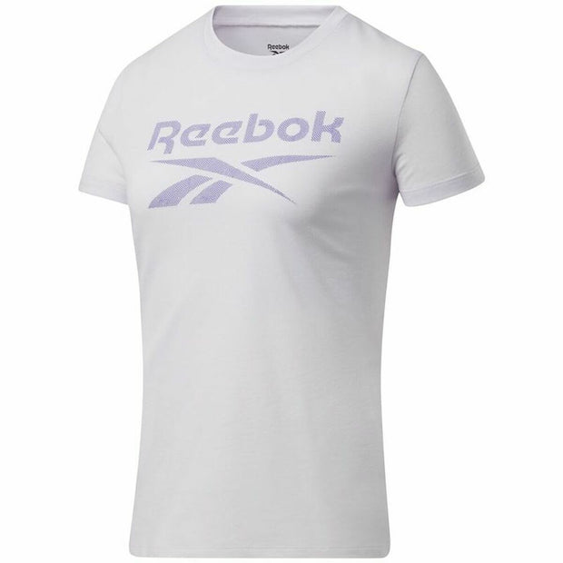 Damen Kurzarm-T-Shirt Reebok Workout Ready Supremium Purpur Weiß