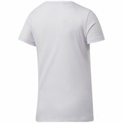 Damen Kurzarm-T-Shirt Reebok Workout Ready Supremium Purpur Weiß