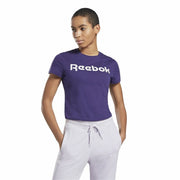 Damen Kurzarm-T-Shirt Essentials Graphic Reebok Lila