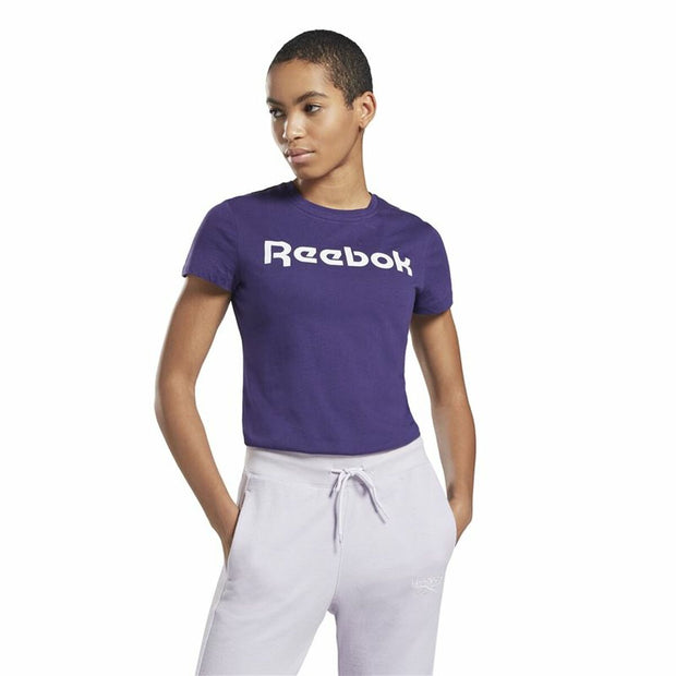 Damen Kurzarm-T-Shirt Essentials Graphic Reebok Lila