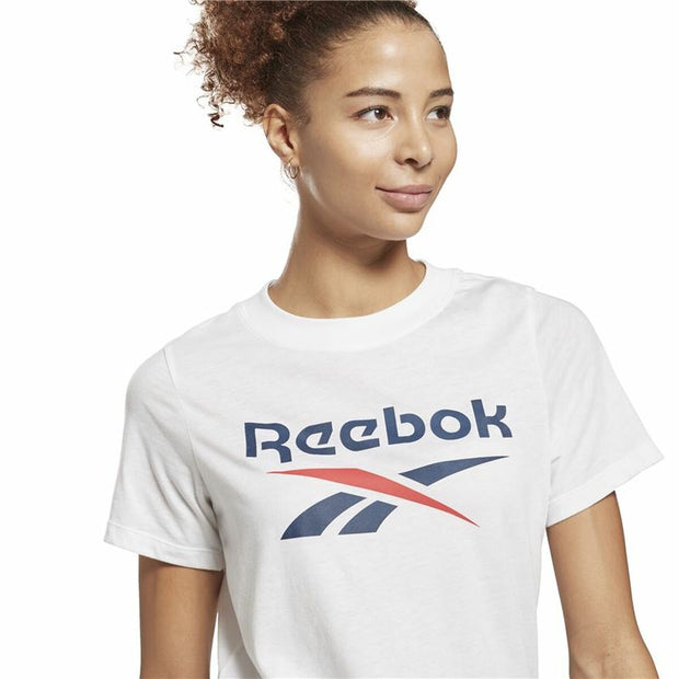 Damen Kurzarm-T-Shirt Reebok Identity Logo Weiß