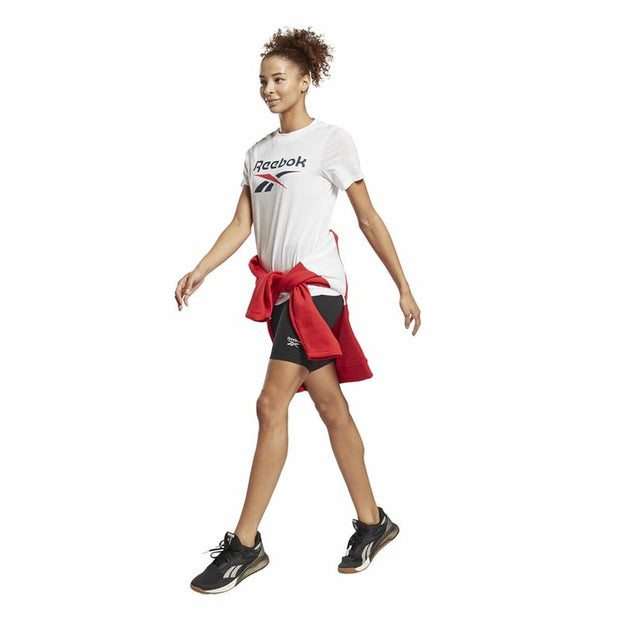 Damen Kurzarm-T-Shirt Reebok Identity Logo Weiß