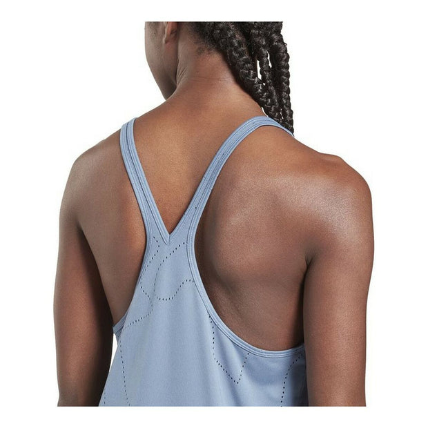 Tanktop Frau Reebok United By Fitness Perforated Indigo