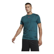 Kurzärmliges Sport T-Shirt Reebok Workout Ready Dunkelgrau