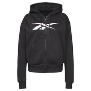 Sportjacke für Frauen Reebok Training Essentials Vector Full-Zip Schwarz