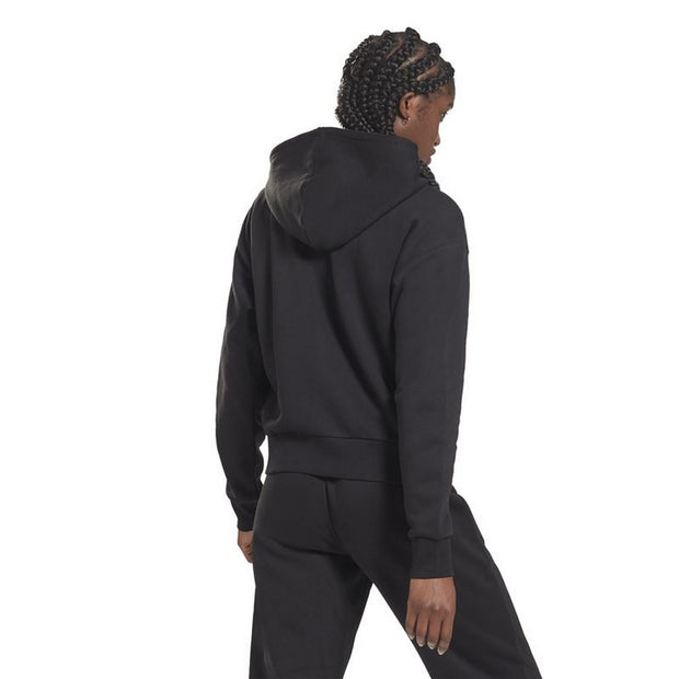 Sportjacke für Frauen Reebok Training Essentials Vector Full-Zip Schwarz