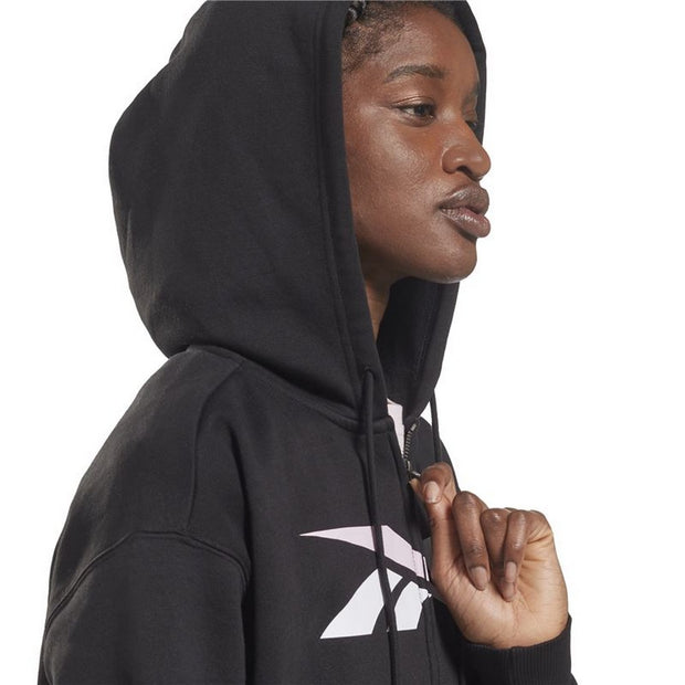 Sportjacke für Frauen Reebok Training Essentials Vector Full-Zip Schwarz