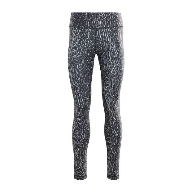Sporthose Damen Reebok Lux Bold W Leopard Schwarz