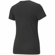 Kurzärmliges Sport T-Shirt Puma Essentials+ Embroidery Schwarz