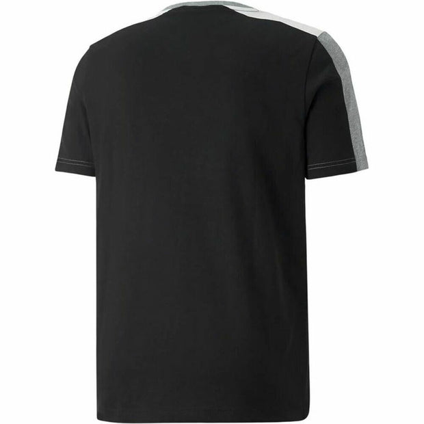 Herren Kurzarm-T-Shirt Puma Essential+ Block Schwarz