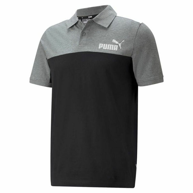 Herren Kurzarm-T-Shirt Puma  Essentials+ Block M Grau