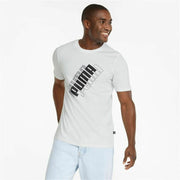 Herren Kurzarm-T-Shirt Puma Power Logo M Weiß